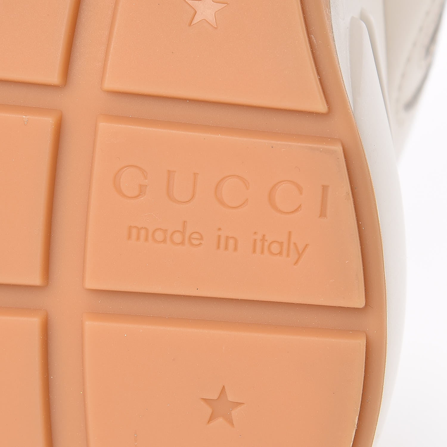 Gucci Calfskin Glitter Game Logo Womens Rhyton Sneakers 35 Mystic White 8 of 11