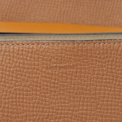 Chloe Grained Calfskin Lambskin Drew Shoulder Bag Wet Sand Sunflower 6 of 11