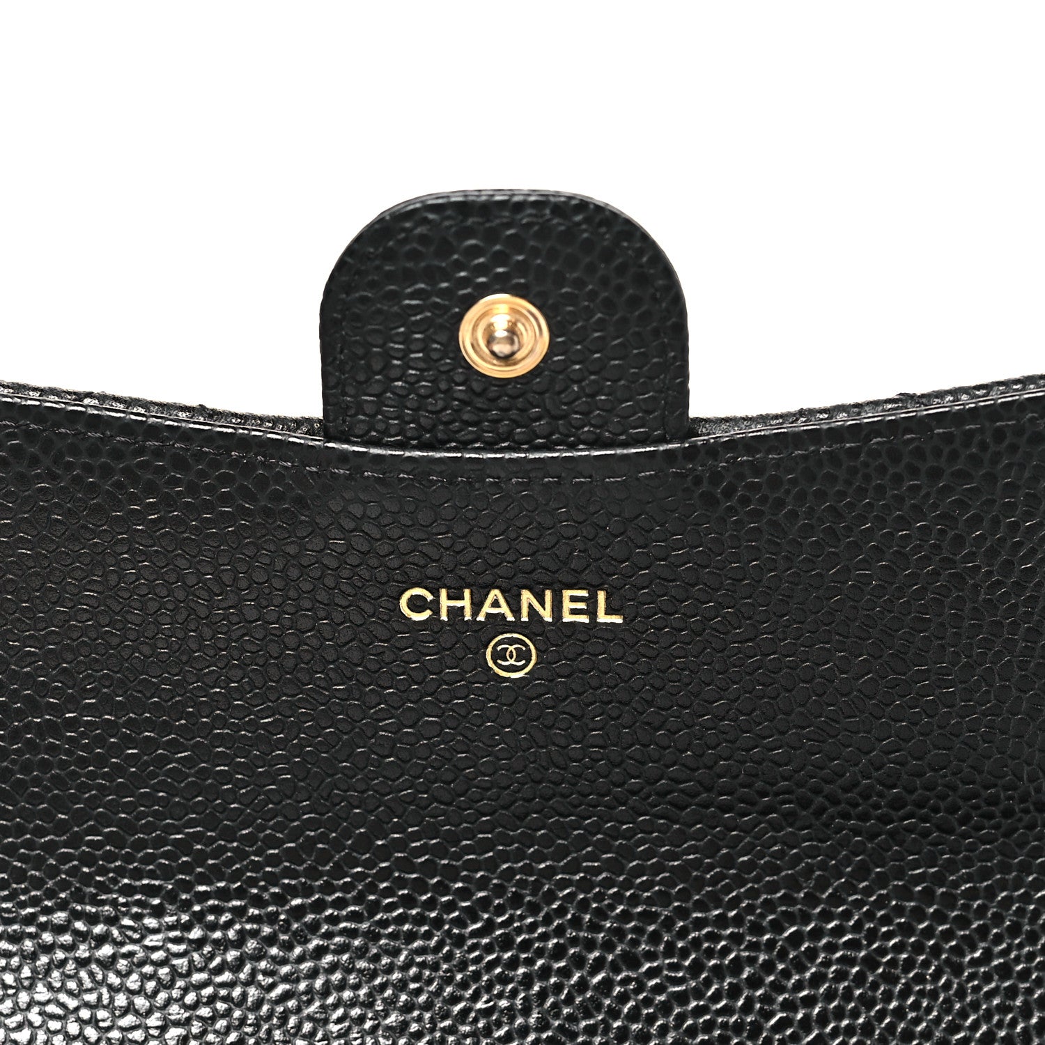 Chanel Caviar Quilted Large Gusset Flap Wallet Black 6 of 10