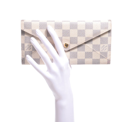 Louis Vuitton Damier Azur Long Origami Wallet 2 of 8