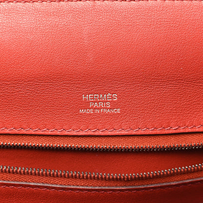 Hermes Evercolor Swift 24/24 29 Brique Rouge H Rouge Piment Bleu Frida 6 of 11