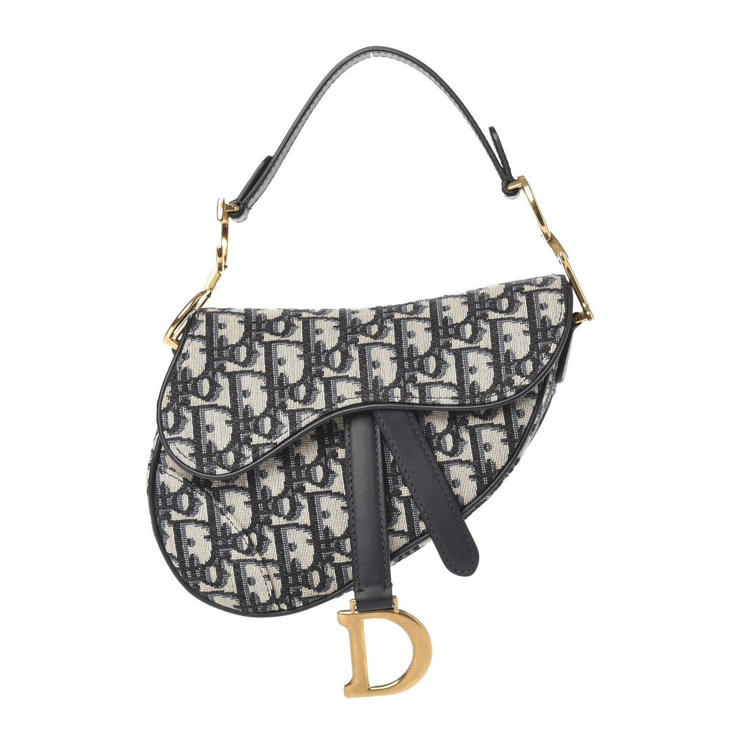 Oblique Mini Saddle Bag Blue