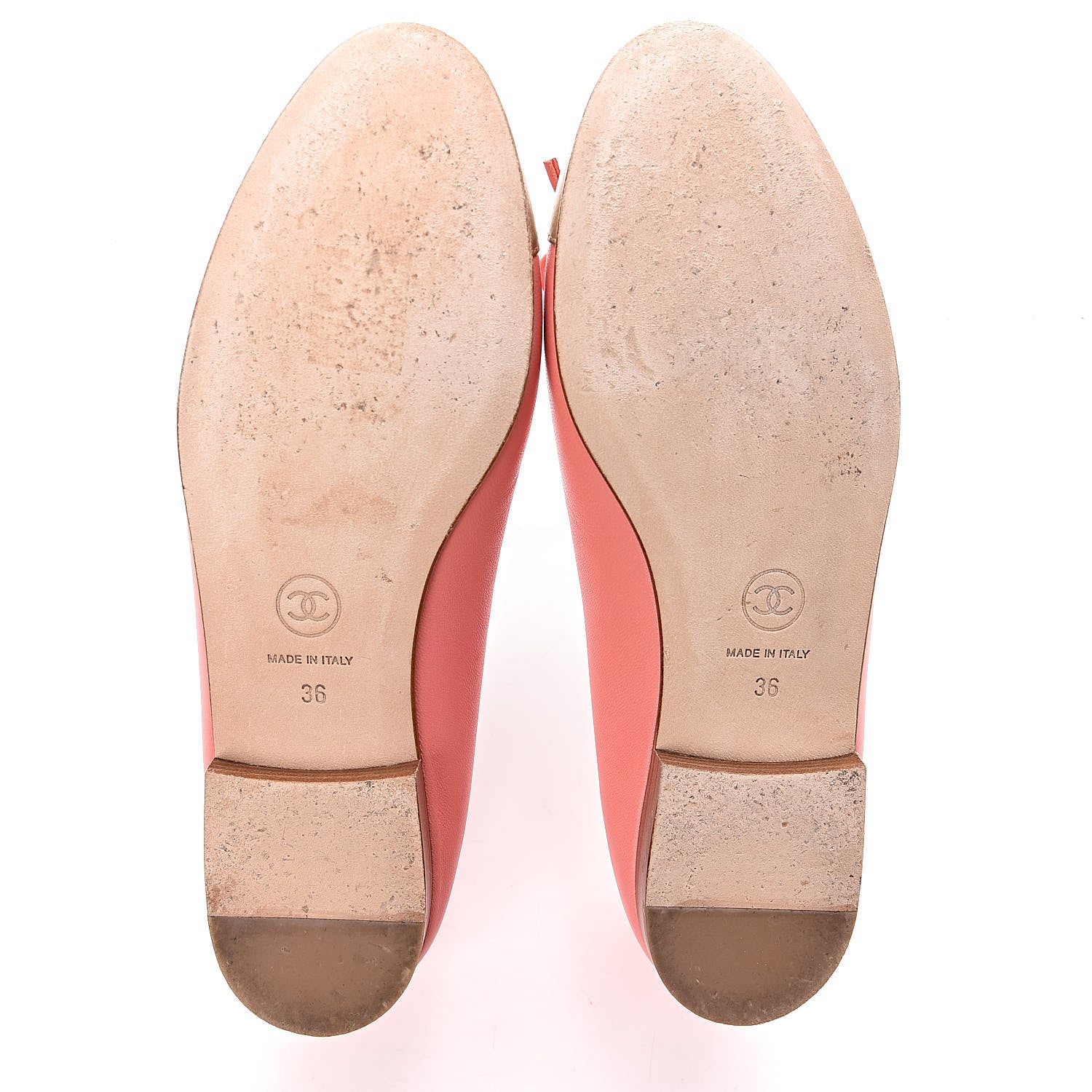 Chanel Calfskin Cap Toe Ballerina Flats 36 Pink 5 of 12