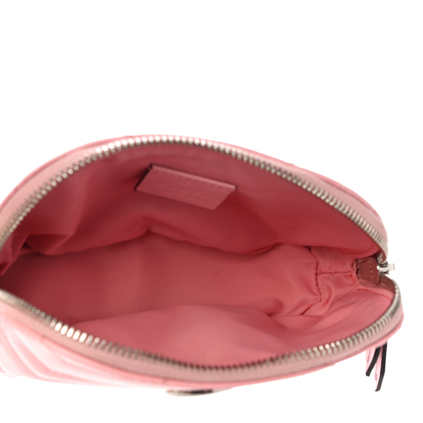 Calfskin Matelasse GG Marmont Pouch Cosmetic Case Wild Rose
