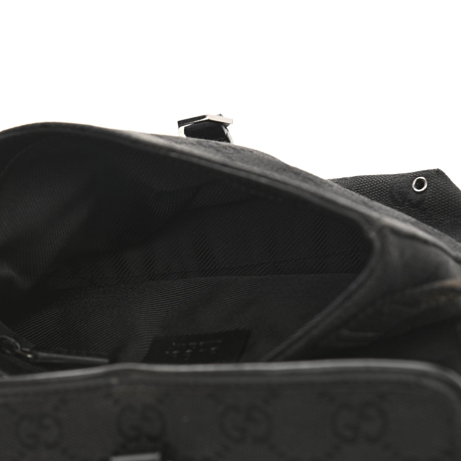 Gucci GG Monogram Web Flight Belt Bag Black 5 of 11