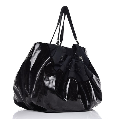 Chanel Vinyl Large Stretch Spirit Cabas Black 3 of 14