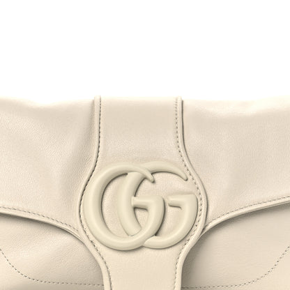 Gucci Goatskin Small GG Monochrome Aphrodite Shoulder Bag Mystic White 8 of 12