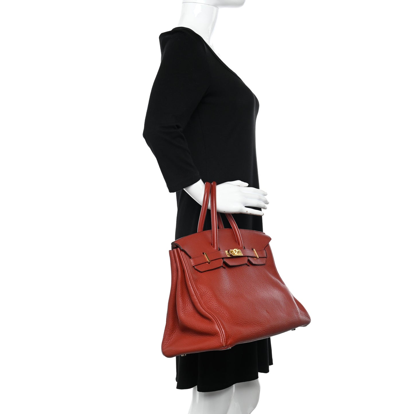 Taurillon Clemence Birkin 35 Brique
