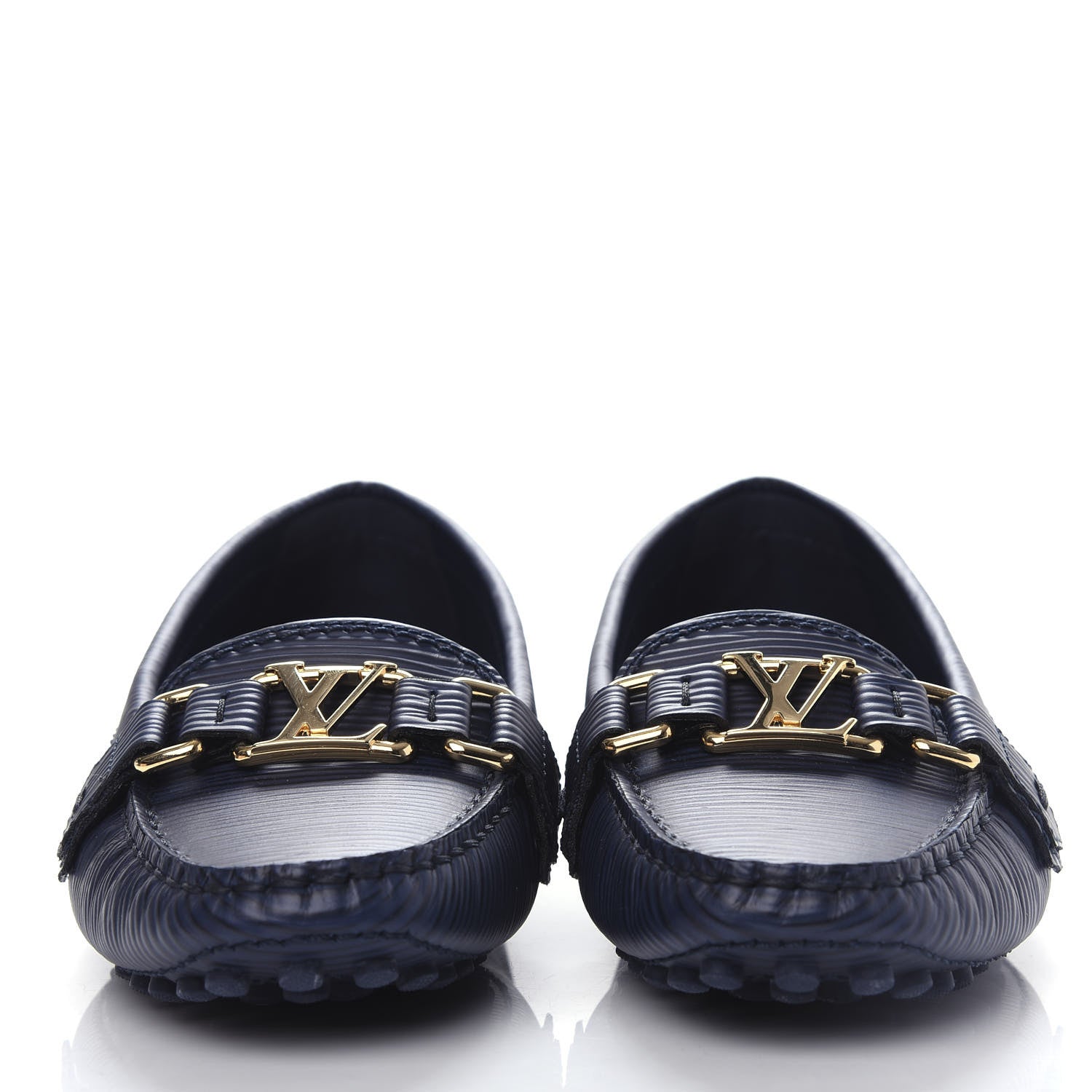 Louis Vuitton Epi Womens Oxford Loafers 36 Blue 2 of 11