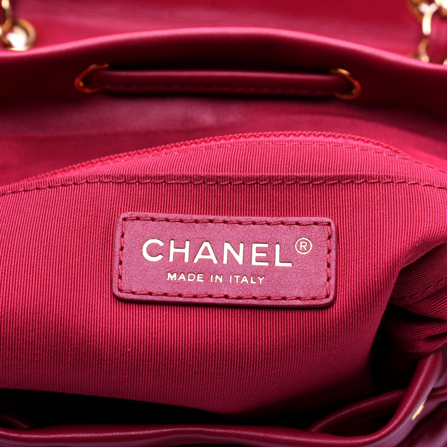 Chanel Calfskin Chevron Quilted Small Urban Spirit Backpack Dark Pink 7 of 9