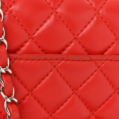Chanel Lambskin Quilted Small Geometric Flap Red 13 of 14