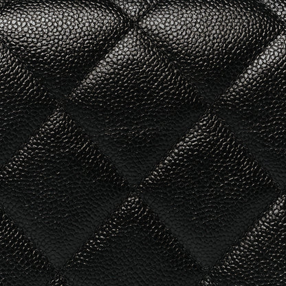Chanel Shiny Caviar Quilted Small Chain Melody Flap Black 8 of 11