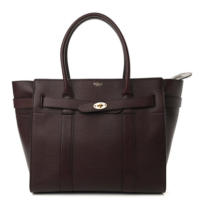 Mulberry Grain Vegetable Tanned Calfskin Zipped Bayswater Oxblood 1 of 11