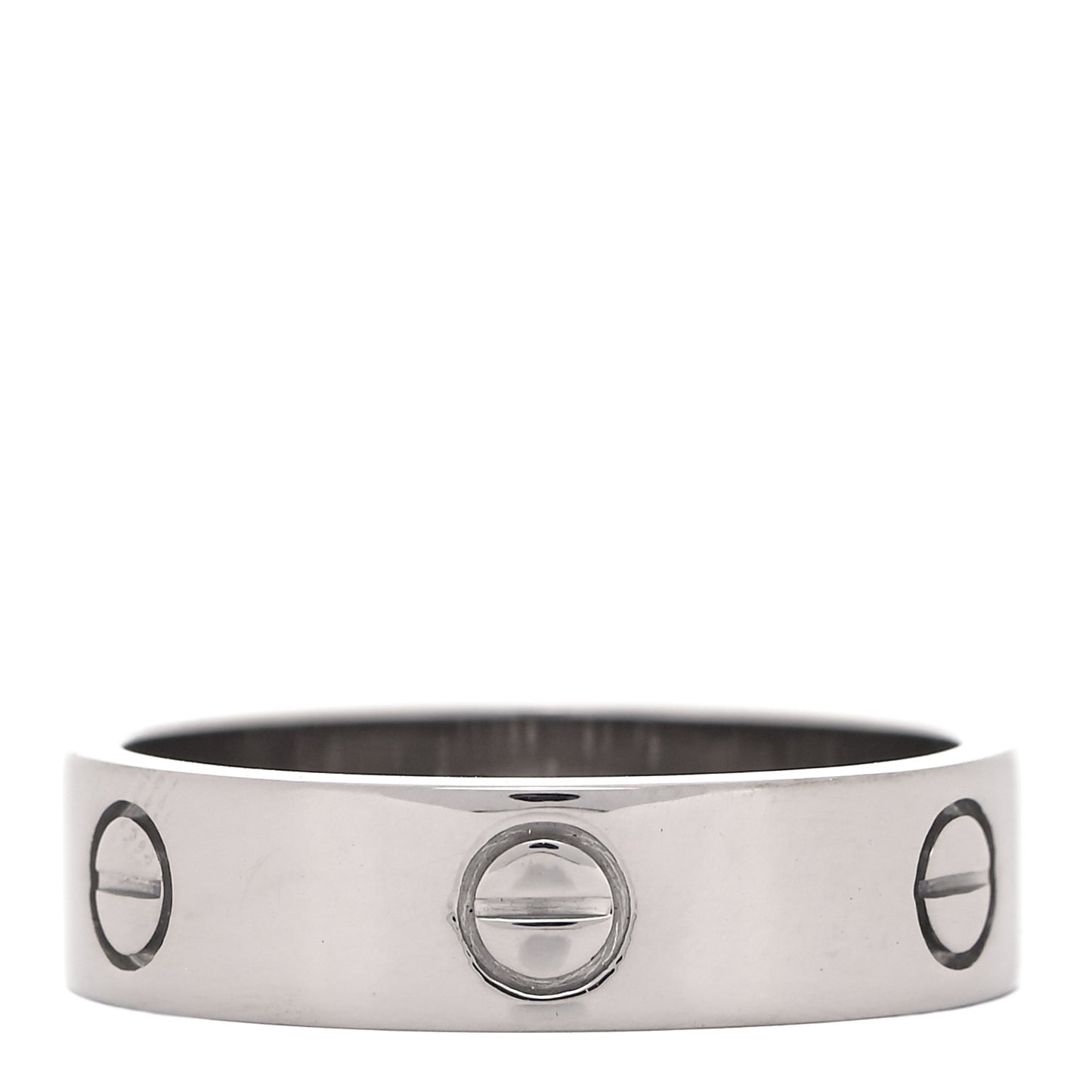 18K White Gold 6mm LOVE Ring 63 10.25