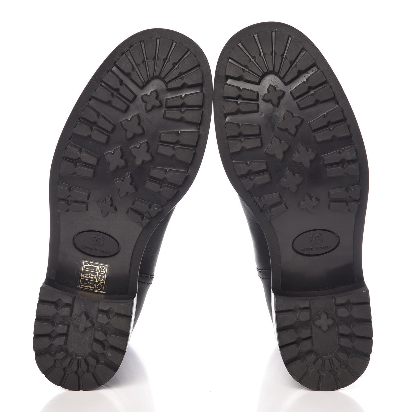 Oily Calfskin Quilted Short Boots 38.5 Black