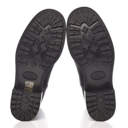 Chanel Oily Calfskin Quilted Short Boots 38.5 Black 5 of 9