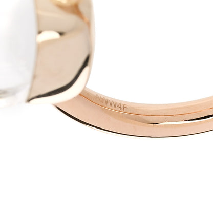 Pomellato 18K Rose Gold White Topaz Nudo Ring 49 4.75 7 of 9