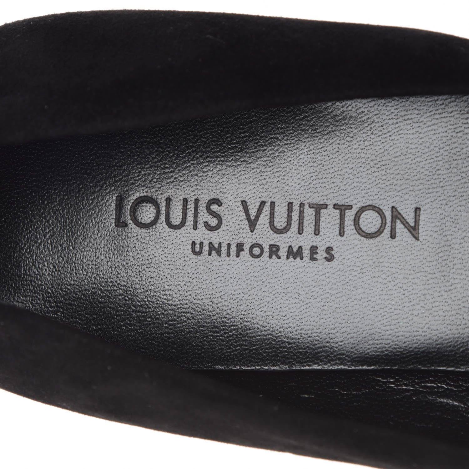 Louis Vuitton Suede Uniformes Pump 38 Black 7 of 9