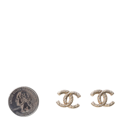 Chanel Braided CC Earrings Gold 2 of 4