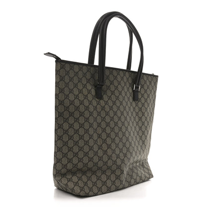 Gucci GG Supreme Monogram Vertical Front Pocket Shopping Tote Brown 3 of 9