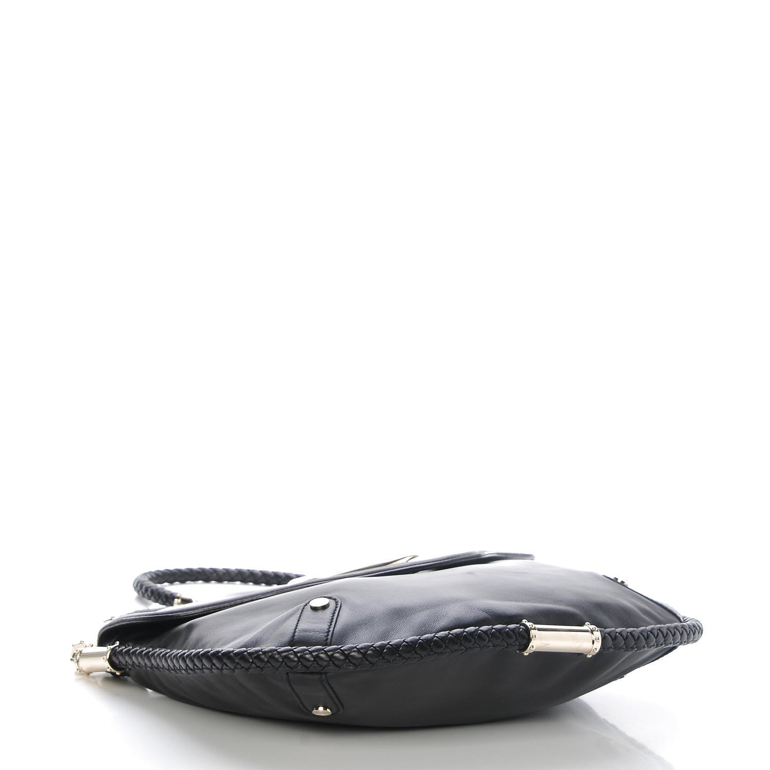 Gucci Calfskin Medium Britt Tassel Shoulder Bag Black 4 of 7
