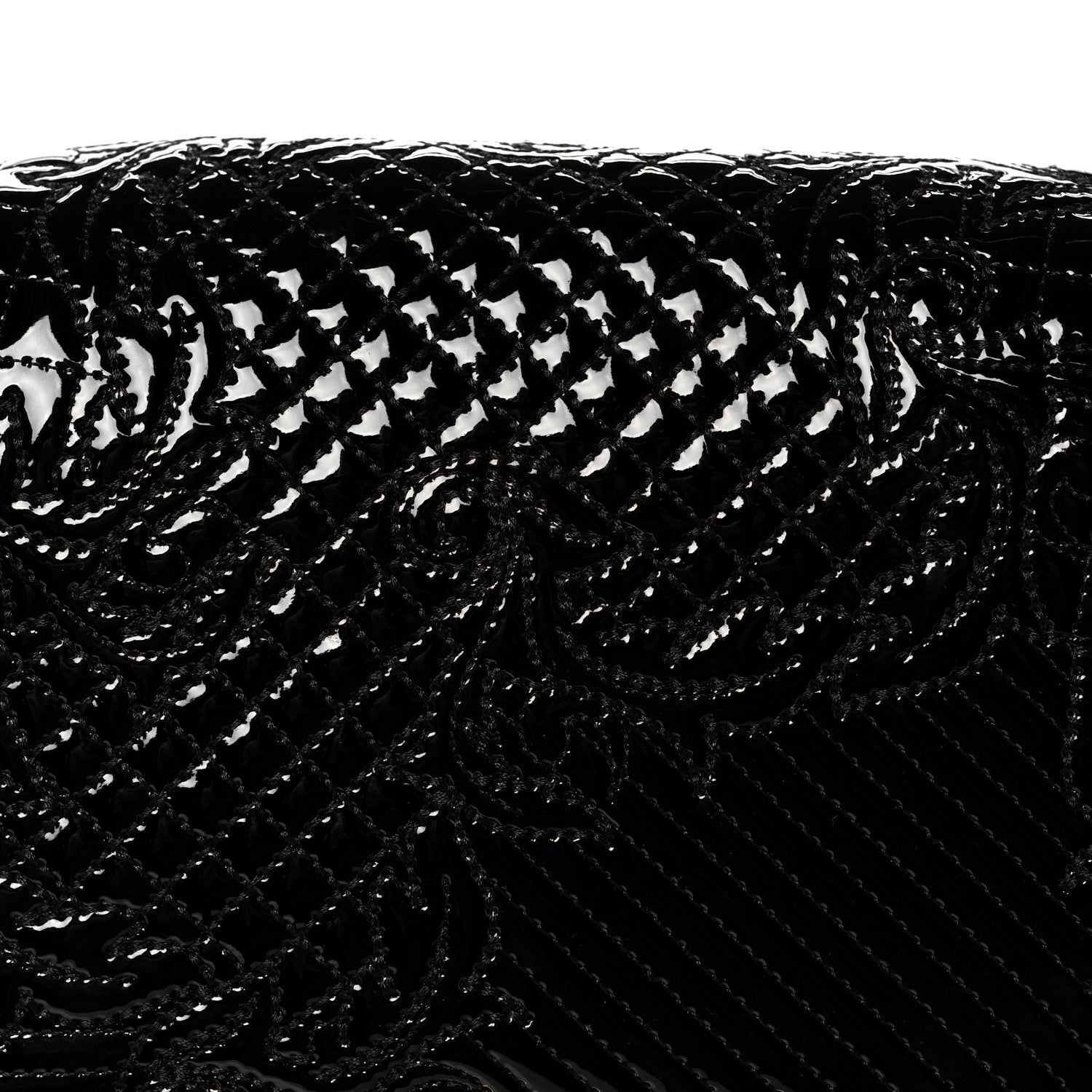 Versace Patent Micro Vanitas Shoulder Bag Black 8 of 13