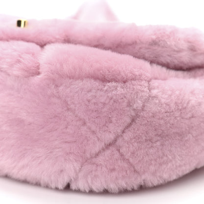 Chanel Shearling Lambskin Quilted Flap Pink 10 of 10