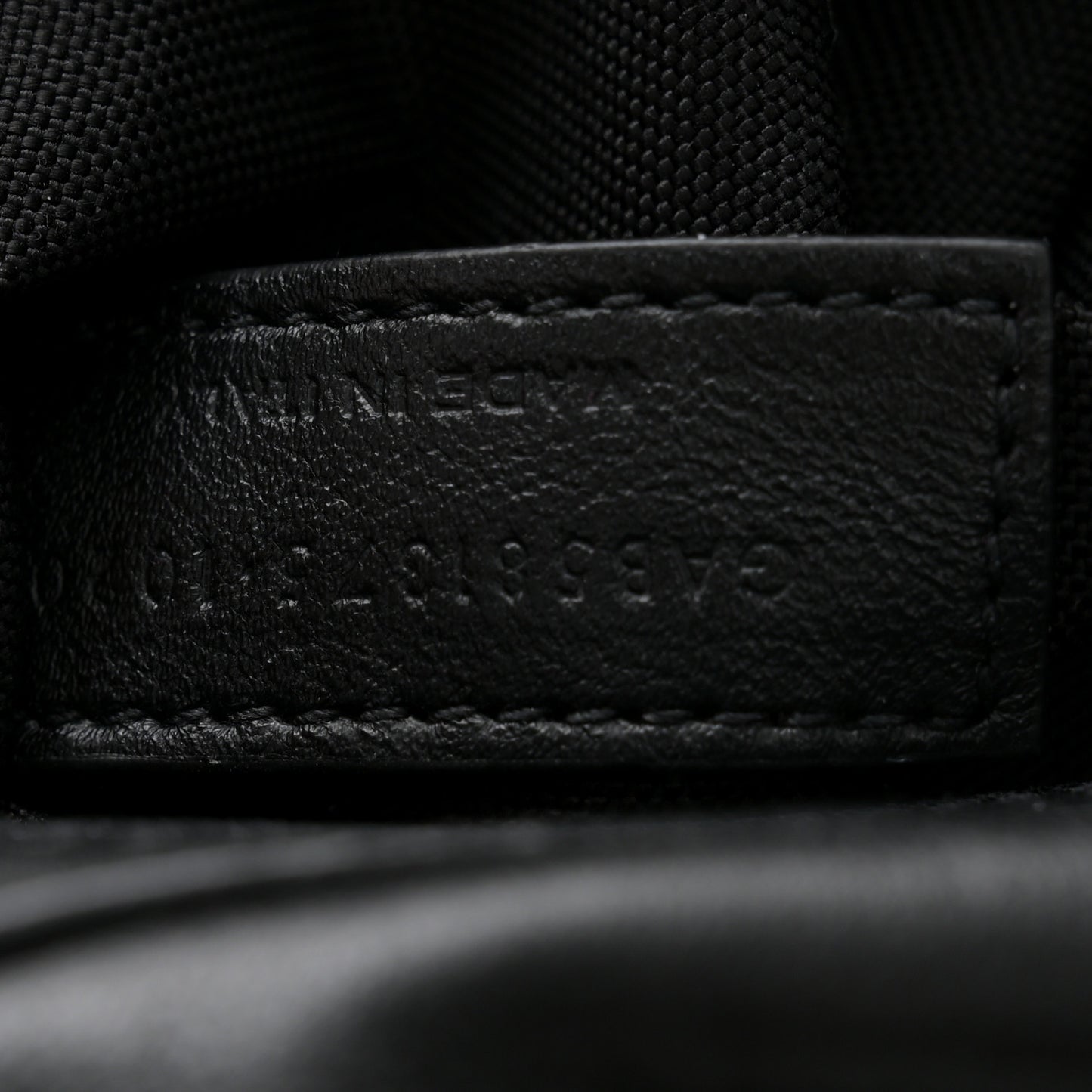Lambskin Logo Ripstop Body Belt Bag Black