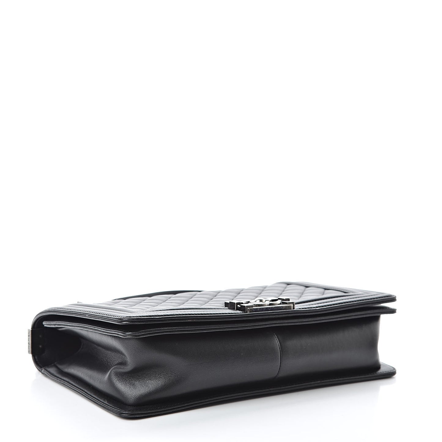 Lambskin Quilted New Medium Boy Flap Black