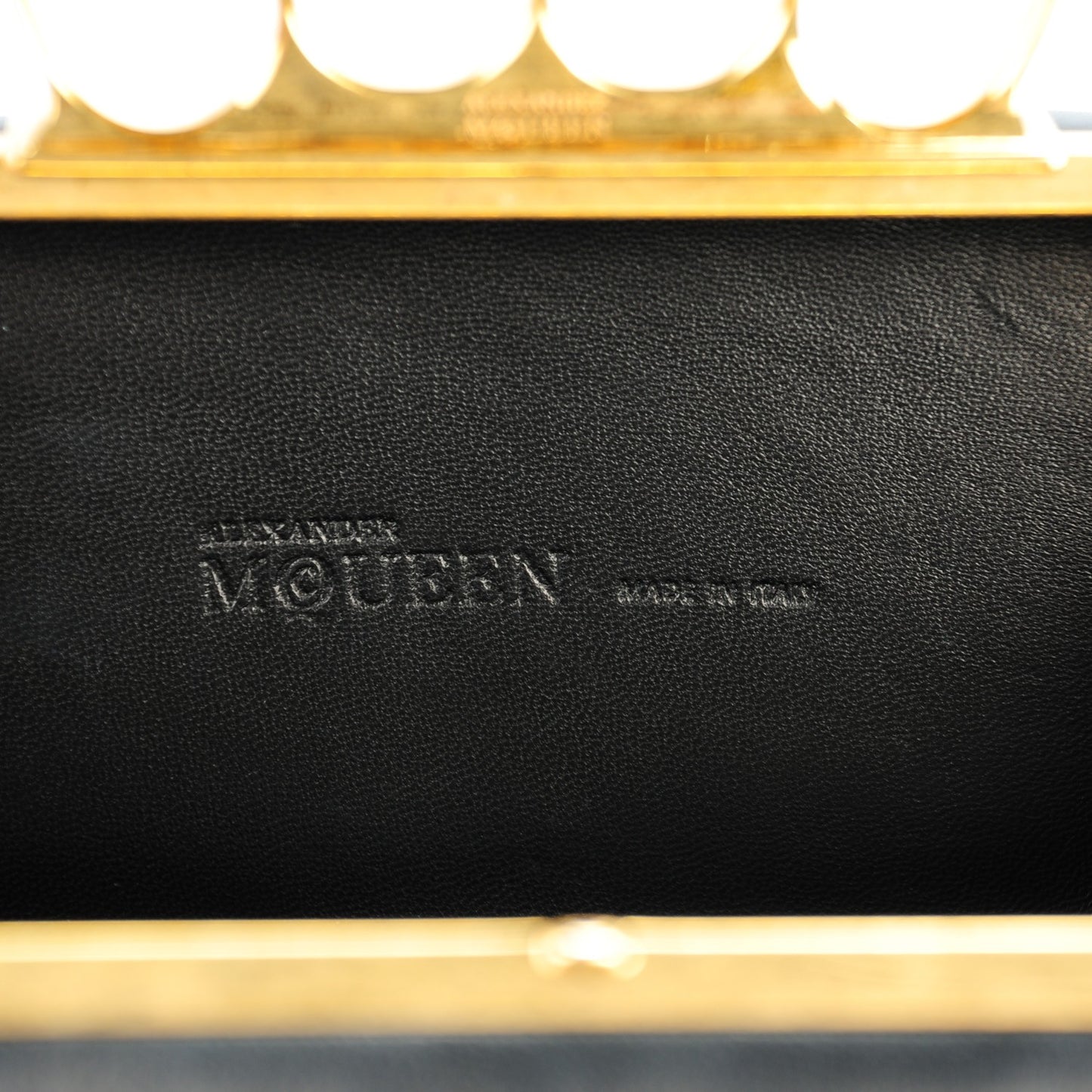 Nappa New Pantera Knuckle Duster Clutch Black