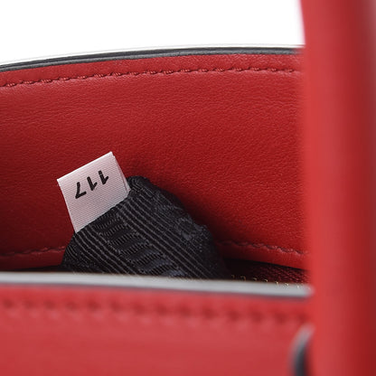 Prada Saffiano City Calf Small Esplanade Tote Rosso 8 of 9