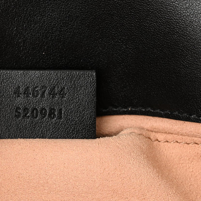 Gucci Calfskin Matelasse Mini GG Marmont Shoulder Bag Black 7 of 10