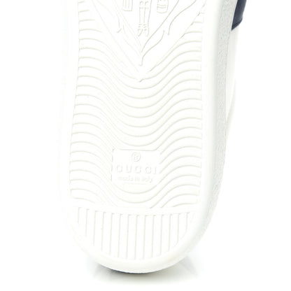 Gucci Calfskin Ayers Web Blind for Love Embroidered Mens Ace Sneakers 11.5 White 6 of 11