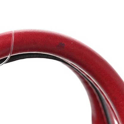 Gucci Calfskin Microguccissima Trim Medium Boston Raspberry Red 10 of 10