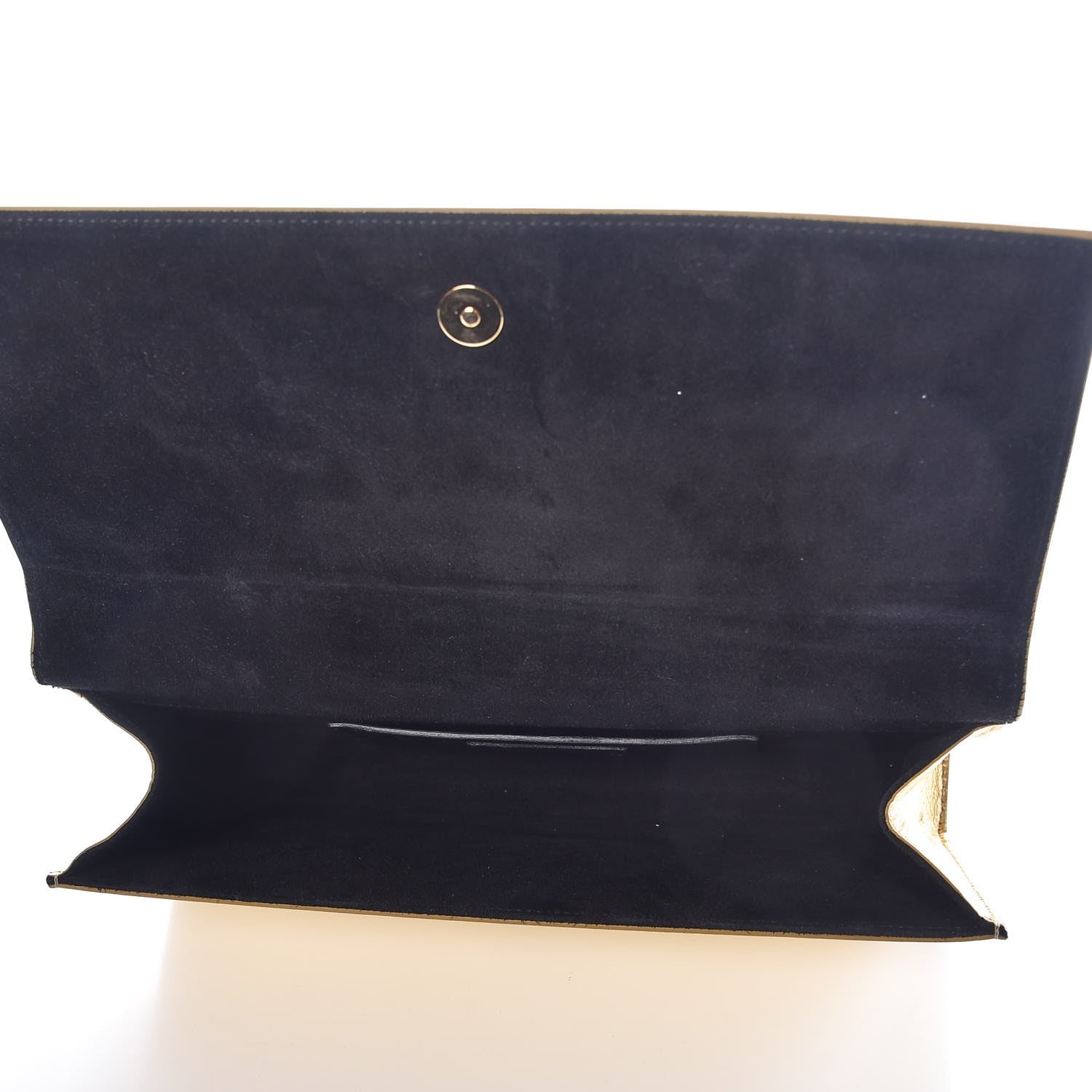 Saint Laurent Metallic Calfskin Monogram Cassandre Clutch Ciad 5 of 6