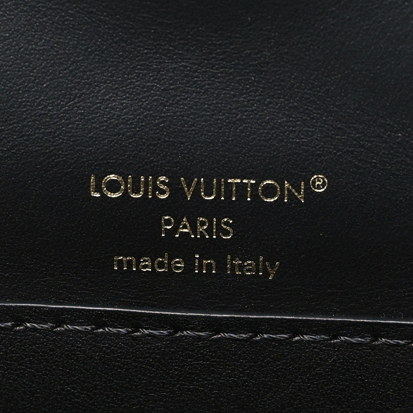 Lambskin Malletage Wallet On Chain GO-14 Black