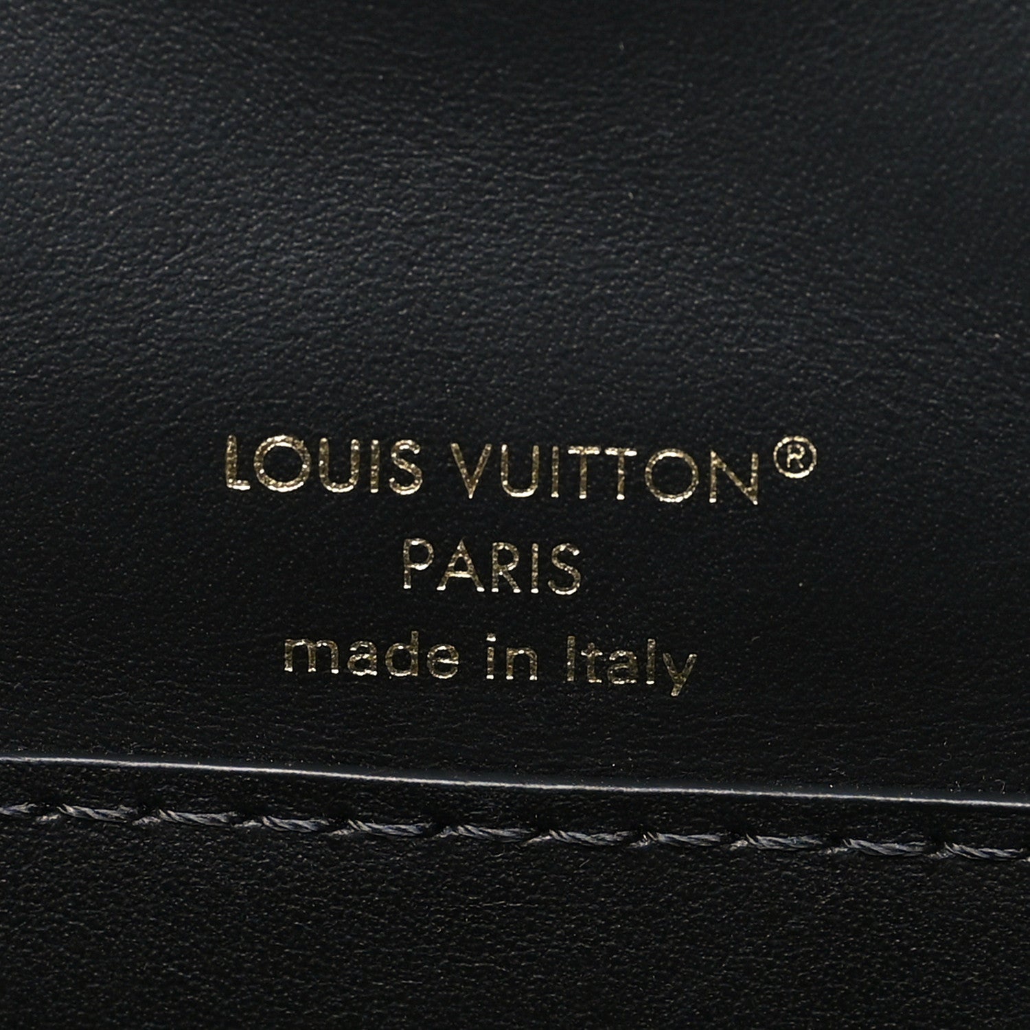 Louis Vuitton Lambskin Malletage Wallet On Chain GO-14 Black 6 of 9