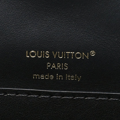 Louis Vuitton Lambskin Malletage Wallet On Chain GO-14 Black 6 of 9