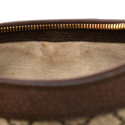 Gucci GG Supreme Monogram Textured Dollar Calfskin Web Small Ophidia GG Handbag Beige Ebony New Acero 14 of 17