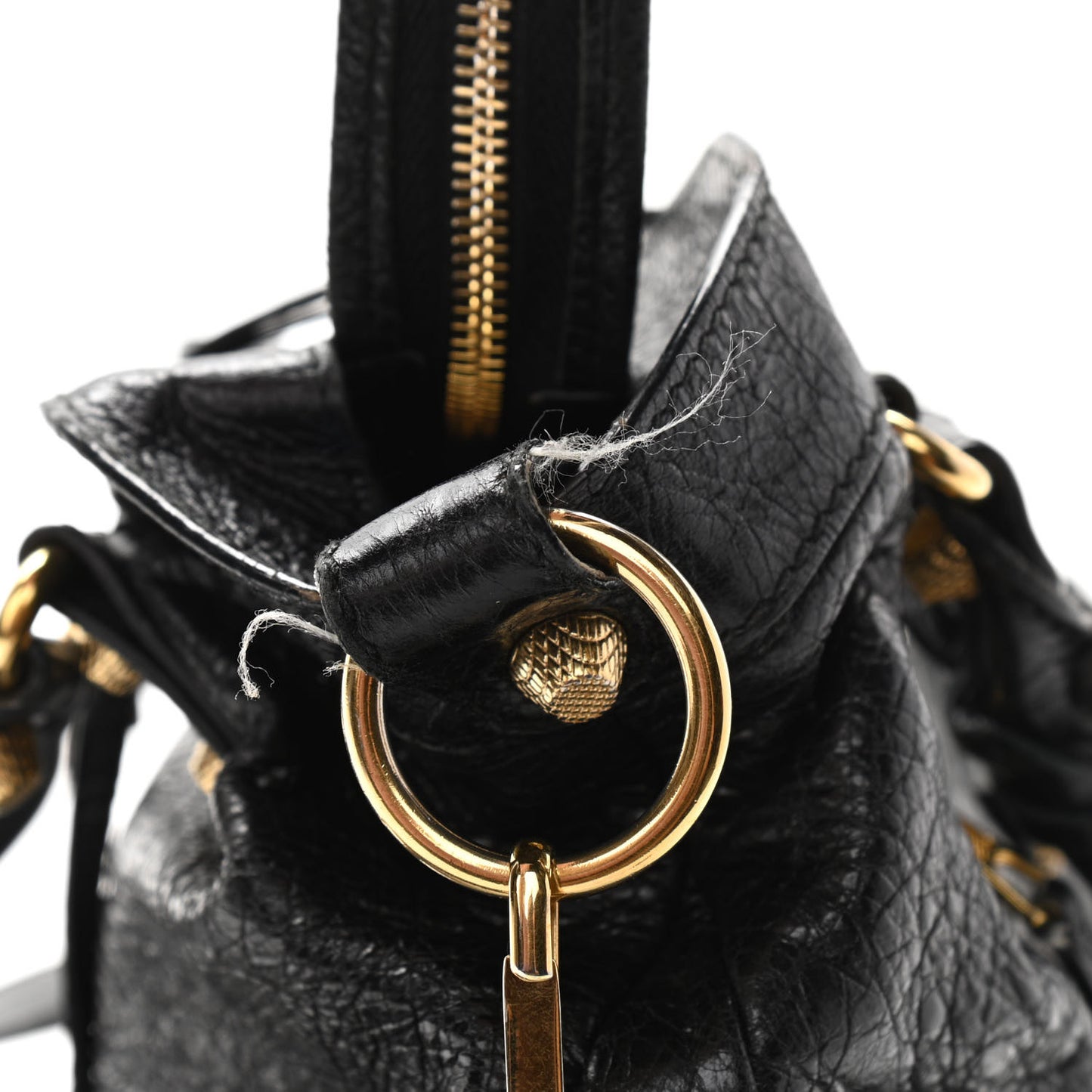 Agneau Giant 12 Gold Hardware Town Black