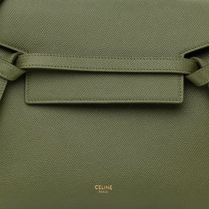 Celine Grained Calfskin Micro Belt Bag Army Green 9 of 11