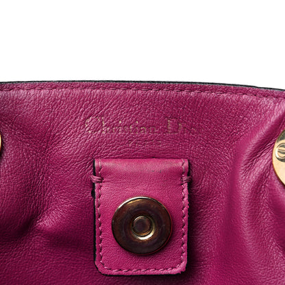 Christian Dior Bullcalf Large Diorissimo Tote Black Rose Indien 7 of 16