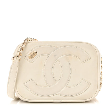 Chanel Lambskin CC Mania Camera Case White 1 of 15