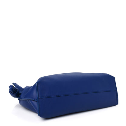 Loewe Satin Calfskin Monochrome Flamenco Knot Clutch Deep Purple Glaze 3 of 7
