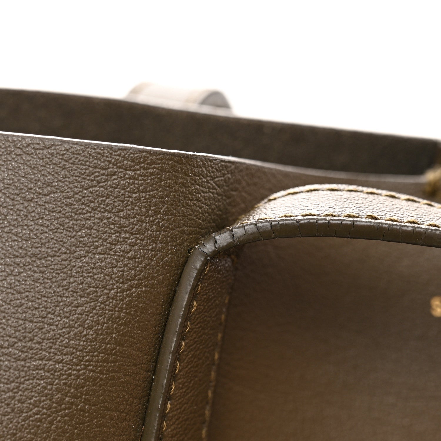 Saint Laurent Calfskin Large Shopping Tote Dark Green 25 of 28