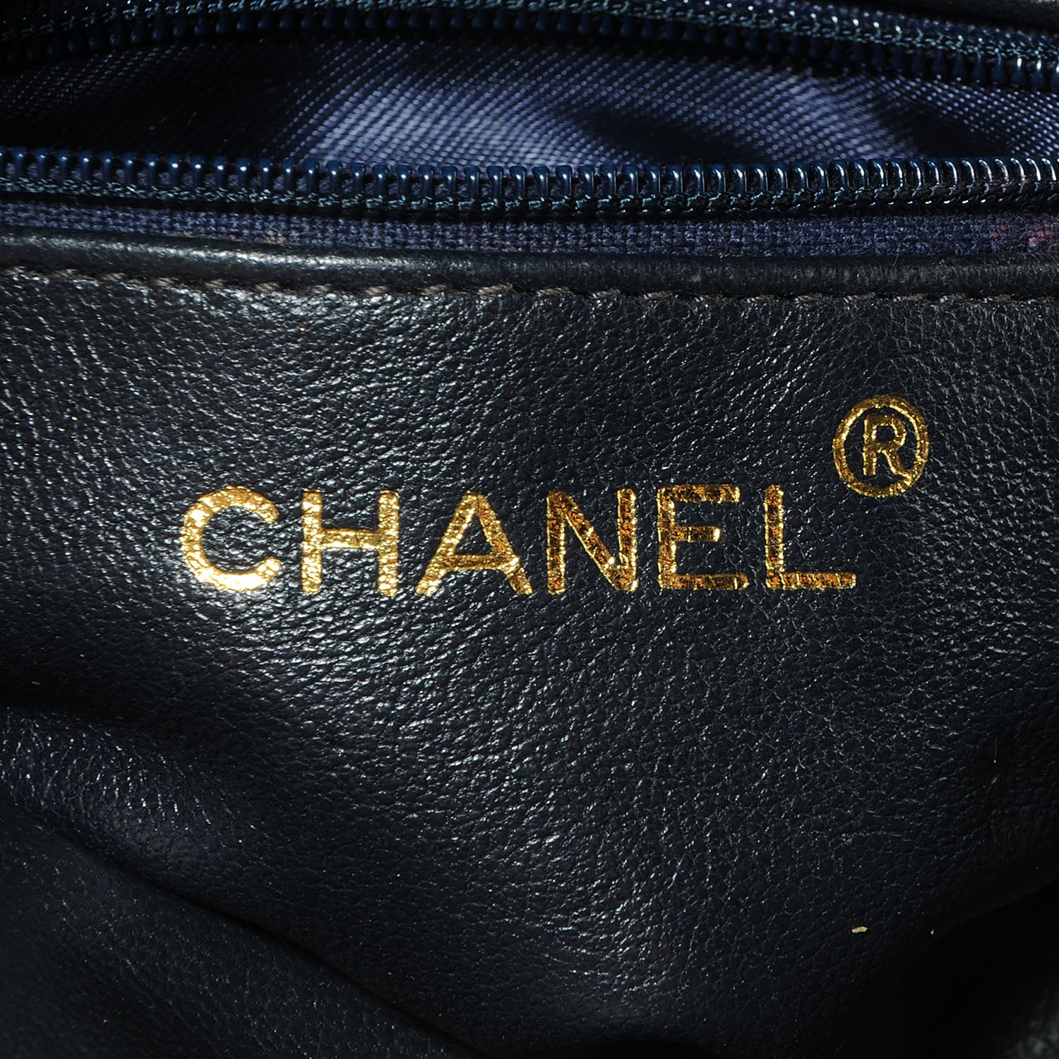Chanel Lambskin Quilted Shoulder Bag Blue 6 of 9