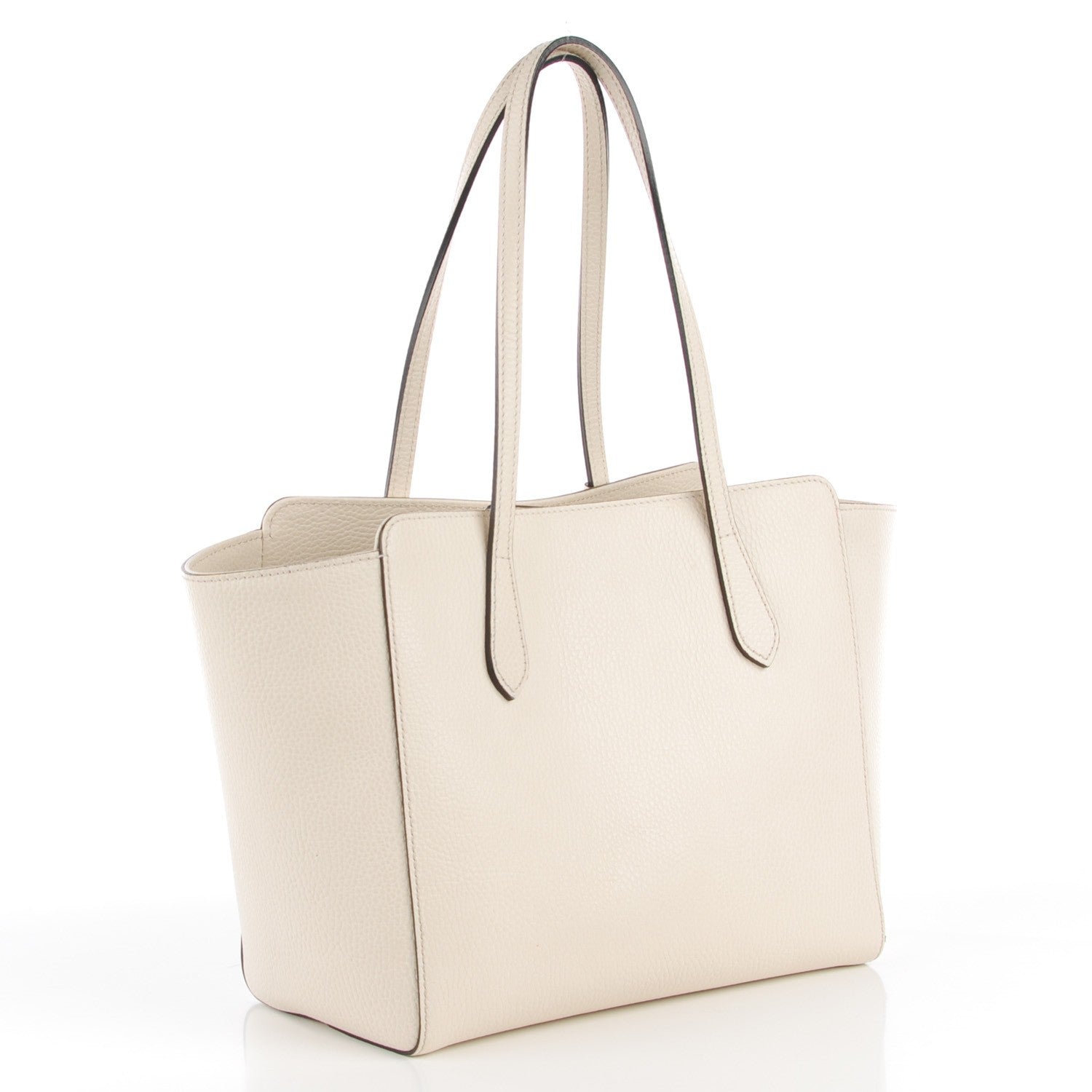 Gucci Dollar Calfskin Small Swing Tote Mystic White 3 of 6