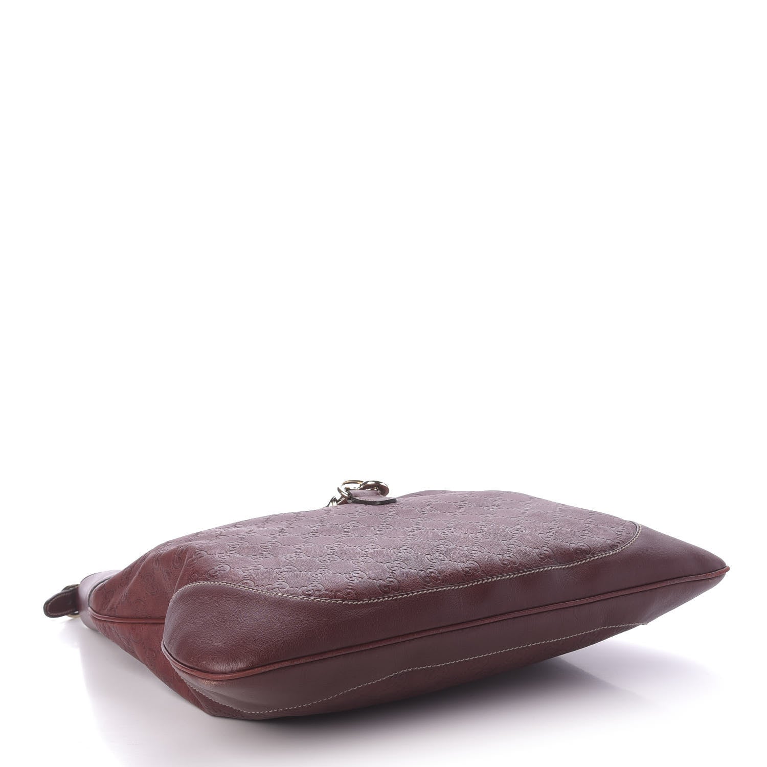 Gucci Guccissima Large Jackie O Bouvier Hobo Dark Red 4 of 13