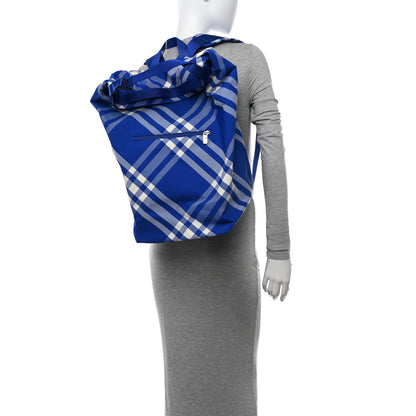 Burberry Nylon Nova Check Roll Backpack Knight 2 of 10