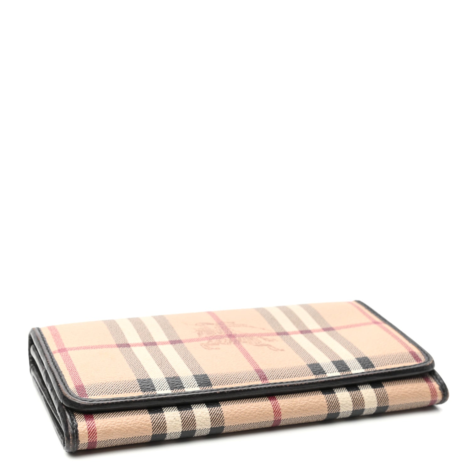 Burberry Haymarket Check Penrose Continental Wallet Chocolate 4 of 7